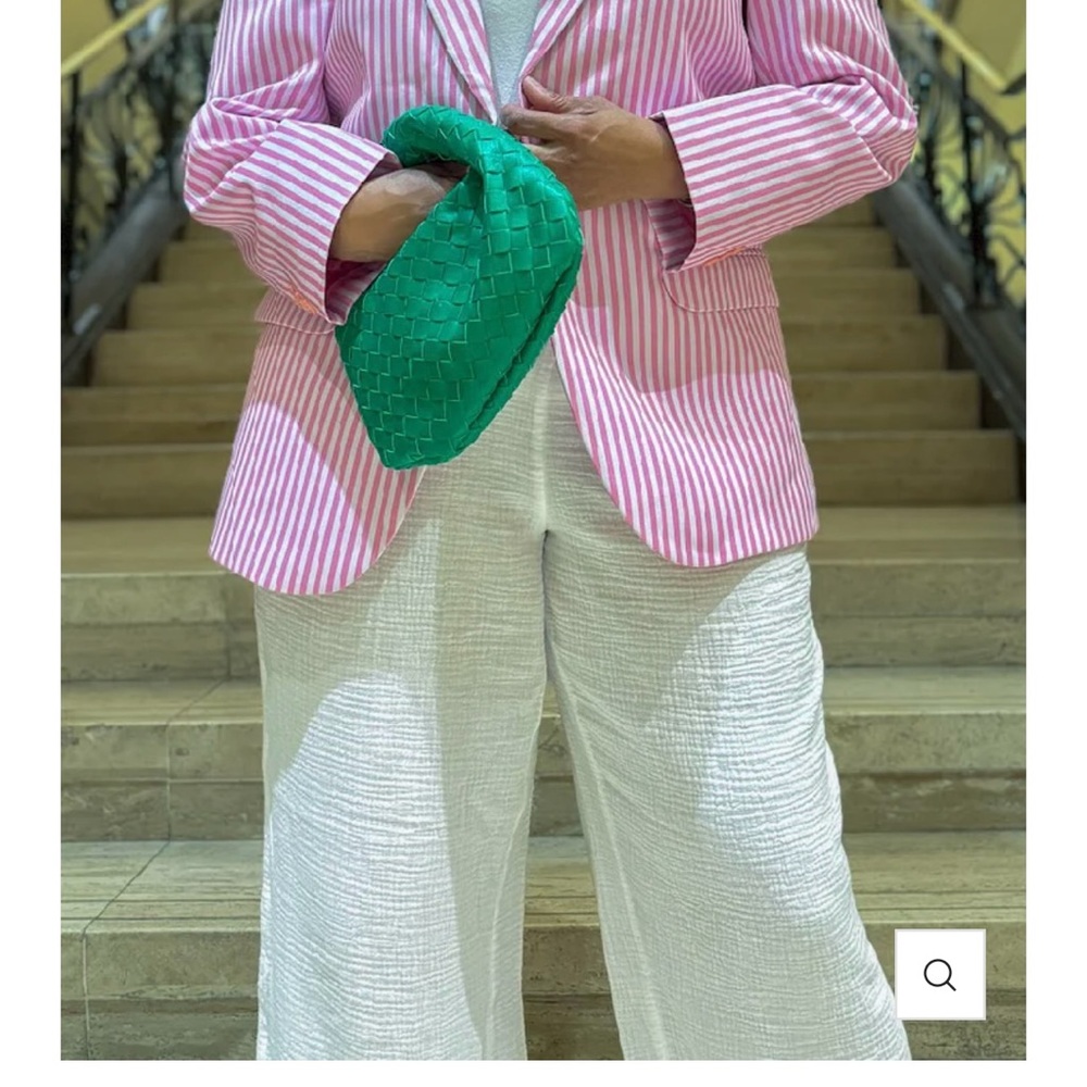 AKA Pink Striped Blazer